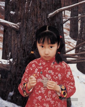 Chinesische Mädchen Werke - Erster Schnee WJT Chinesische Mädchen